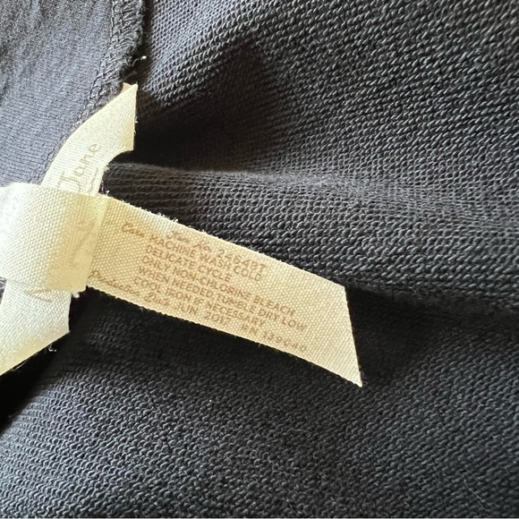 Matilda Jane Washed Black Ruffle Trim Snap Button All is Calm Jacket Size Medium - Picture 6 of 6